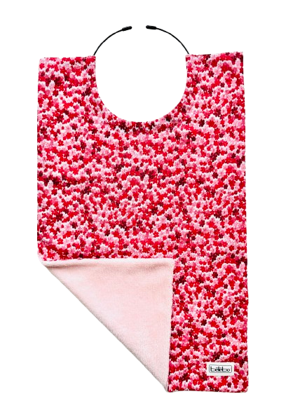 Mini fleurs roses rouges