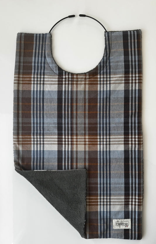 Ecossais marron bleu