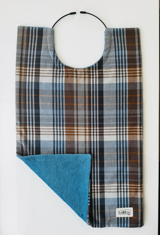 Ecossais marron bleu