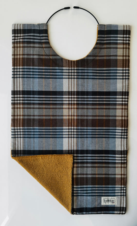 Ecossais marron bleu